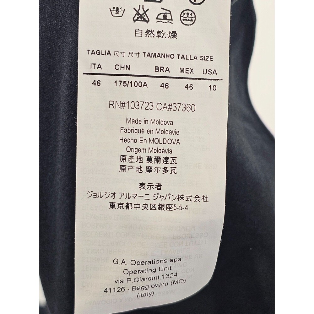 Armani Collezioni Charcoal Gray‎ Long Sleeve Scoop Neck Tee T-Shirt Women's 10 - Picture 7 of 9